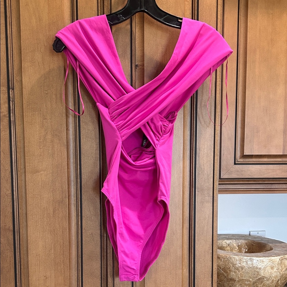 Zara Bright Pink Bodysuit